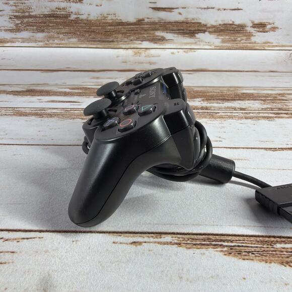 Sony PlayStation 2 PS2 DualShock Controller Black SCPH-10010 OEM - Picture 3 of 6